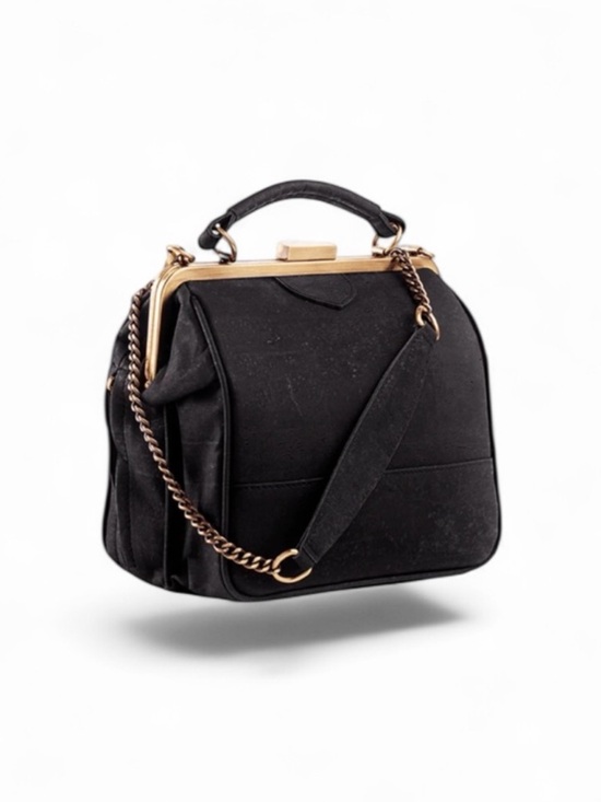Laflore Paris Handbags - Laflore Paris Bebebark Black Mini Convertible Crossbody Clutch